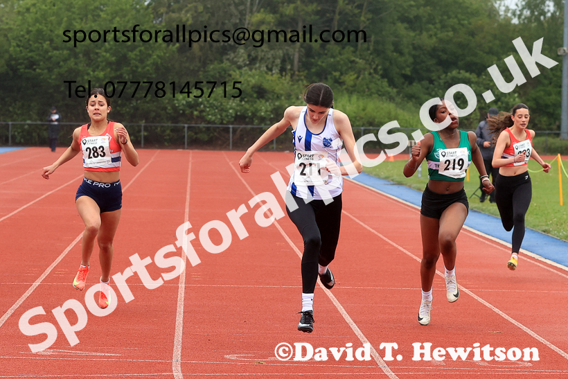 200 metres, 2026 North Eastern Track and Field Champs, Shildon, County Durham. Photo: David T. Hewitson/Sports for All Pics
